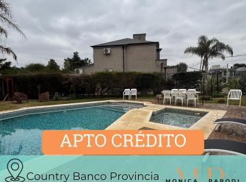 Casa · 1000m² · 5 Ambientes · Casa en Venta con Financiación en Country Banco Provincia – Pileta y Quincho