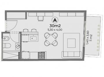 Departamento · 30m² · 1 Ambiente · Venta Monoambiente C/amenities Belgrano