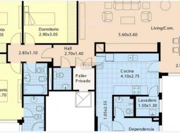 Departamento de 5 ambientes, Recoleta · Departamento 5 Ambientes + Cochera + Balcon. Austria y Av Las Heras