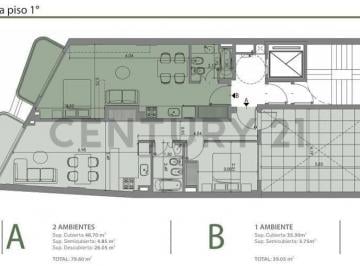 Departamento · 48m² · 2 Ambientes · Venta Departamento 2 Ambientes Villa Crespo - Financiación
