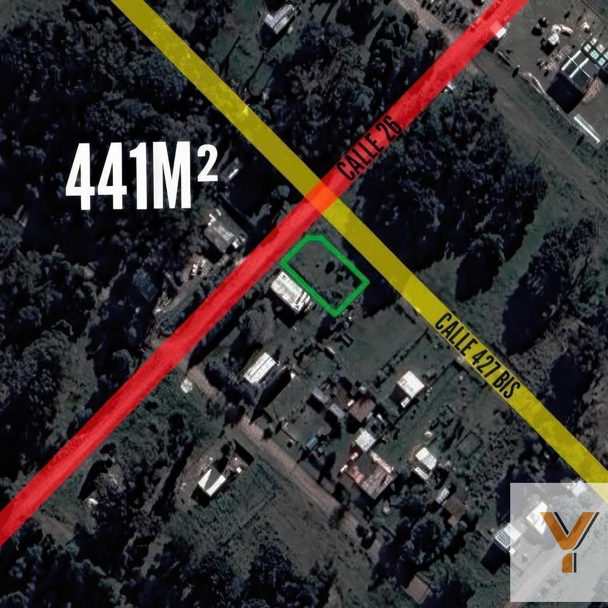 Terreno en venta de 441 m² en esquina, calle 26 y 427 Bis, Alfar