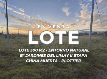 Terreno · 300m² · Venta Lote B°jardines del Limay China Muerta