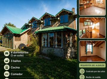 Casa de 8 ambientes, San Carlos de Bariloche · Alquilo Casa Familiar