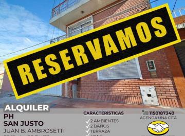 RUS-RUS-11162_2 · Alquiler PH 2 Ambientes en San Justo
