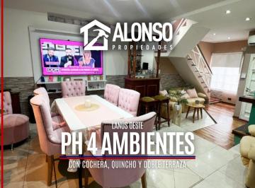 Casa · 140m² · 4 Ambientes · 1 Cochera · Venta - PH 4 Ambientes con Quincho y Terraza - Lanus