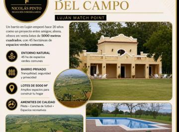 Terreno , Luján · Terreno de 5000 m² en Venta en Luján Match Point
