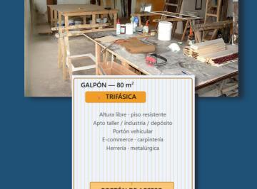 Bodega-Galpón de 2 ambientes, Tres de Febrero · Caseros | Galpón 80 m² con Acceso Vehicular y Garage Doble