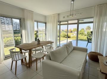 Departamento · 72m² · 3 Ambientes · 1 Cochera · Departamento Amoblado con Jardín y Vista a Laguna en El Faro, Nordelta
