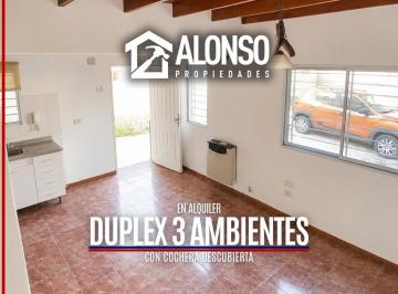 Departamento · 80m² · 3 Ambientes · 1 Cochera · Alquiler Duplex 3 Ambientes con Cochera en Josè Marmol