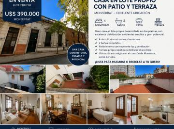Casa de 5 ambientes, Monserrat · Venta Casa de 320 m² con 4 Dorm. 2 Baños, en Monserrat
