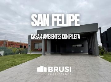 Casa · 148m² · 4 Ambientes · 4 Cocheras · Casa en 1 Planta 4 Amb Equipada San Felipe - Canning