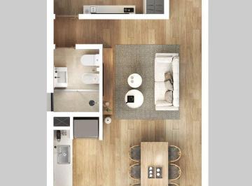 Departamento · 48m² · 2 Ambientes · Departamento en Venta La Plata 1 Dormitorio Pozo