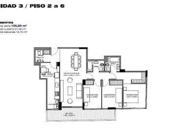 Departamento · 91m² · 4 Ambientes · Departamento en Venta de 4 Ambientes en Caballito - Full Amenities - Financiacion