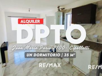 Departamento · 35m² · 2 Ambientes · Alquiler Departamento en Cipolletti