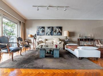 Departamento · 170m² · 7 Ambientes · 1 Cochera · Tres Dorm.. 2 Baños y Toilette. Cochera Fija y Seguridad 24 Hs. Balcón. Luminoso. Recoleta