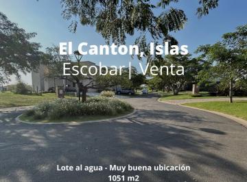 Terreno · 1051m² · Venta Excelente Lote con Salida a La Laguna - El Canton - Islas Escobar (De Los Mejores Lotes)