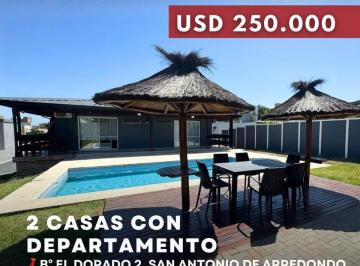 Casa · 193m² · 8 Ambientes · 1 Cochera · Venta 2 Casas con Departamento Pileta y Gas Natural en El Dorado 2 - San Antonio de Arredondo