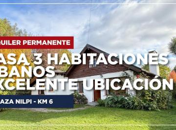 Casa · 100m² · 4 Ambientes · Casa en Alquiler Permanente 4 Ambientes Km 6