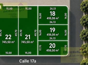 Terreno · 418m² · Terrenos en Venta en Guernica Calle 17 y Calle 31