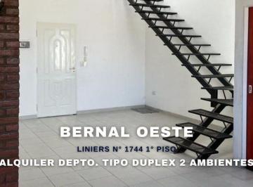 Departamento · 67m² · 2 Ambientes · Alquiler Departamento 2 Ambientes C/ Balcón Bernal