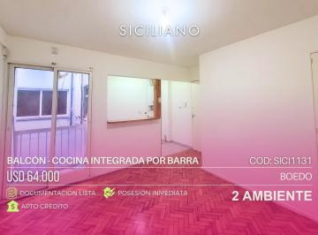 Departamento · 34m² · 2 Ambientes · Departamento en Boedo