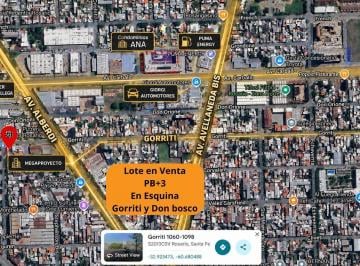 Terreno · 186m² · Terreno en Venta en Gorriti y Don Bosco, Pb + 3 Pisos, Para Constructora, Rosario