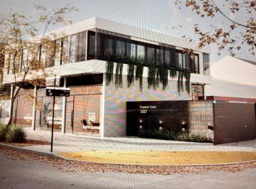 Esquina con vista del proyecto - render · Monoambiente Moderno en Castelar Norte - Valor de Preventa