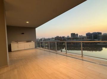 Departamento · 110m² · 2 Ambientes · 1 Cochera · Lujoso Dos Ambientes Alquiler con Terraza, Vista Al Dique y Cochera en Sls Lux Puerto Madero