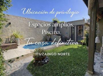 Casa · 109m² · 4 Ambientes · Casa 4 Ambientes Venta Ituzaingo Norte Pileta