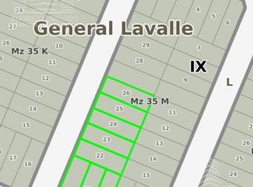 Terreno · 300m² · Lotes en Pavón - General Lavalle - Calle El Tala y La Perdiz.