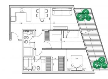 Departamento · 82m² · 3 Ambientes · Venta 3 Amb con Terraza Villa Ortúzar