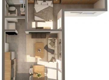 Departamento · 39m² · 2 Ambientes · Departamento Céntrico Financiado Bariloche
