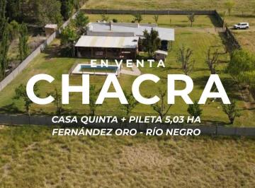 Quinta vacacional · 114m² · 3 Dormitorios · 2 Cocheras · Venta Casa Quinta 3 Dorm. Pileta 5 Ha, Fdez Oro
