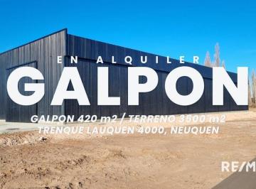 Bodega-Galpón · 450m² · Alquiler Galpon 420 m², Neuquen