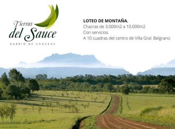 Terreno , Villa General Belgrano · Venta Terreno Tierras del Sauce, Villa General Belgrano