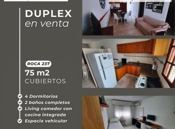 Departamento · 80m² · 5 Ambientes · 1 Cochera · Duplex de 4 Dorm. y Cochera en Roca 237