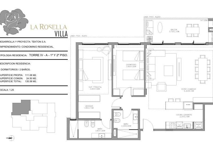 Departamento · 136m² · 5 Ambientes