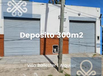 Depósito · 300m² · Depósito de 300 m² en Alquiler en Villa Ballester