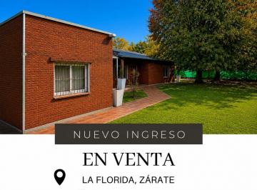 Casa de 6 ambientes, Zárate · Casa Quinta en La Florida, Zárate con Gran Galpón/taller con Oficinas