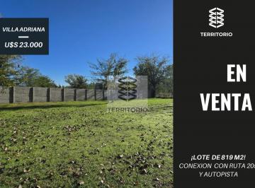 Terreno · 819m² · Lote Exclusivo en Venta - Villa Adriana de 819 m.
