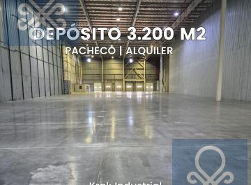 Depósito · 3200m² · Depósito en Alquiler en Predio Logístico Cerrado de 3.200 m²