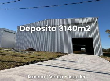 Depósito · 3140m² · Venta o Alquiler Depósito en Moreno a Estrenar
