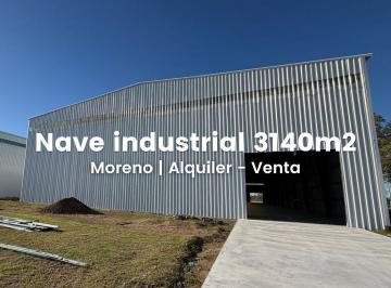 Depósito · 3140m² · Venta o Alquiler Depósito en Moreno a Estrenar