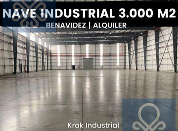 Bodega-Galpón · 3098m² · Nave Industrial en Alquiler en Parque Logístico Norlog de 3.000 m²