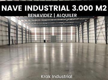 Bodega-Galpón · 3098m² · Nave Industrial en Alquiler en Parque Logístico Norlog de 3.000 m²