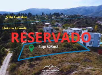 Terreno · 525m² · Terreno en Las Sierras de Cordoba