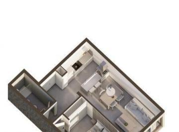 Departamento · 43m² · 2 Ambientes · Vice Alte. Oconnor 800 Piso 4 "A" - 2 Amb (Ver Cochera)
