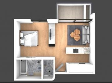 Departamento · 34m² · 2 Ambientes · Monoambiente a Estrenar Vicente López Preventa en Pozo Cuotas en Pesos en Construcción