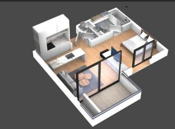 Departamento · 34m² · 2 Ambientes · 2 Ambientes Departamento Monoambiente Divisible Vicente López Pozo Cuotas en Pesos en Construcción