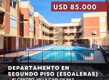 Casa · 96m² · 5 Ambientes · 1 Cochera · Venta Departamento 3 Dorm. Cochera Balcón y Pileta en 2do Piso en Zona Centro Villa Carlos Paz